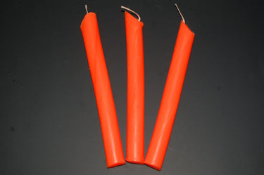 Orange UV Blacklight Reactive Drip Candles